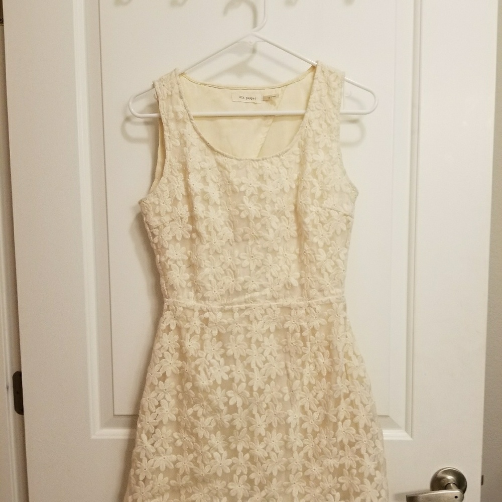 Blu pepper cream lace mini dress size S